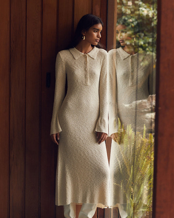 Unbound Knit Shirt Dress