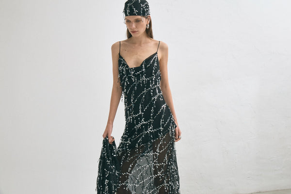 Afterdark Refract Bias Maxi Dress