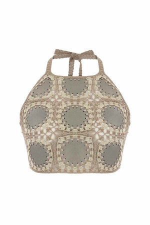 Taffy Hand-Crochet Crop Top