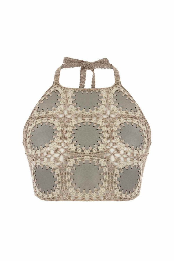 Taffy Hand-Crochet Crop Top