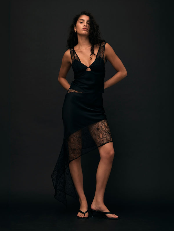 Ink Inhale Panel Skirt