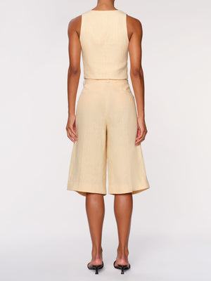 Hepburn Wheat Linen Shorts