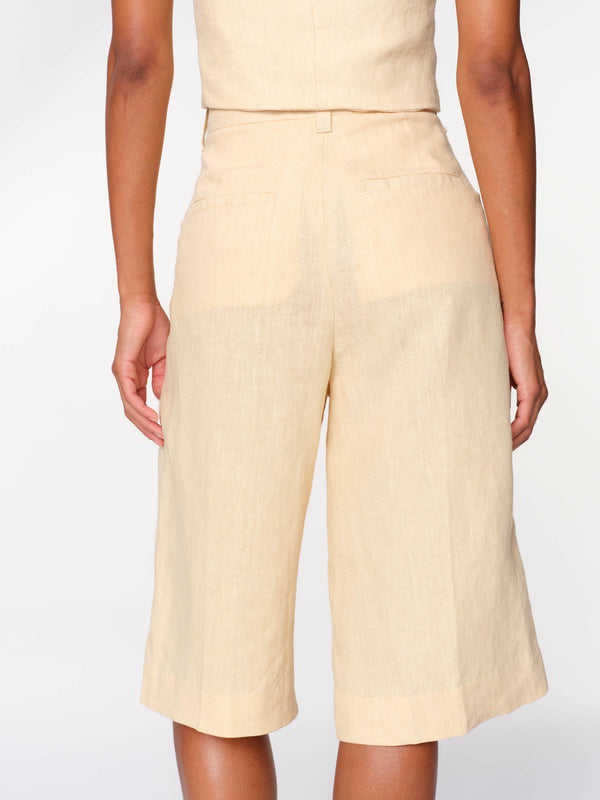 Hepburn Wheat Linen Shorts