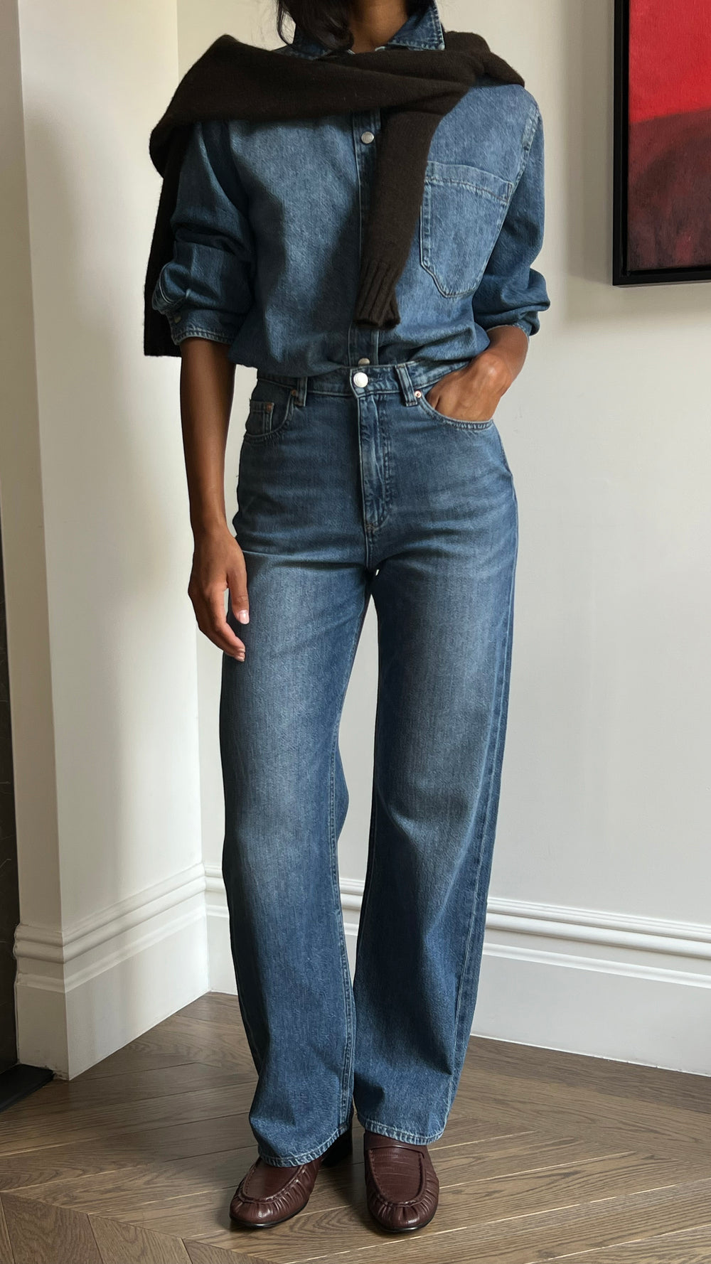 Karmine Refined Wide Leg Jeans