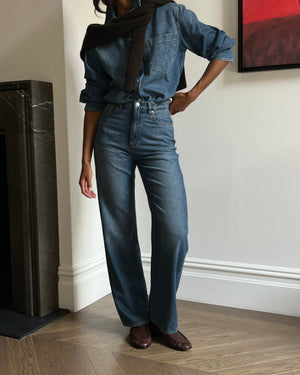 Karmine Refined Wide Leg Jeans