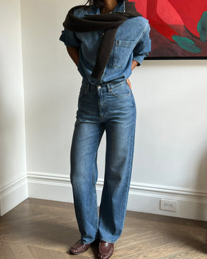 Karmine Refined Wide Leg Jeans
