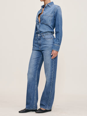 Karmine Refined Wide Leg Jeans