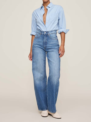 Blue Poplin Faye Shirt