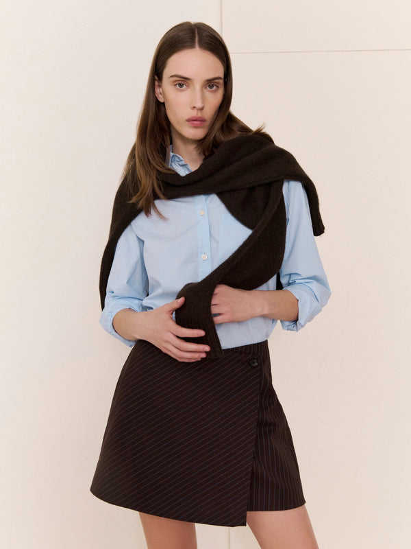 Blue Poplin Faye Shirt