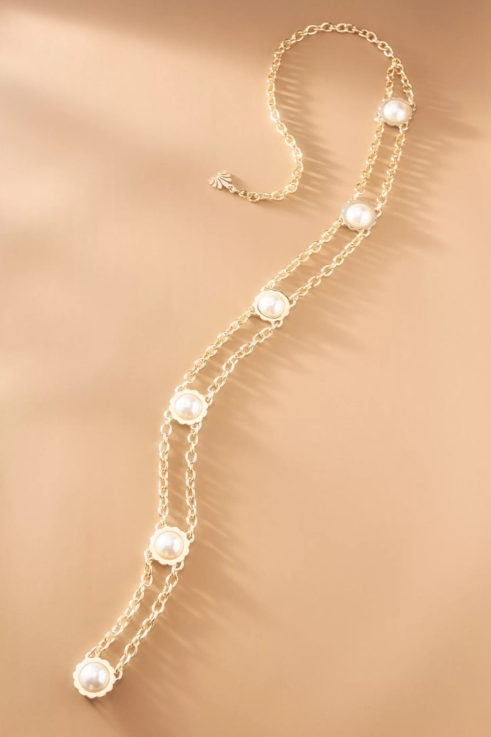 Scalloped Coin Double Chain Belt