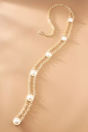 Scalloped Coin Double Chain Belt