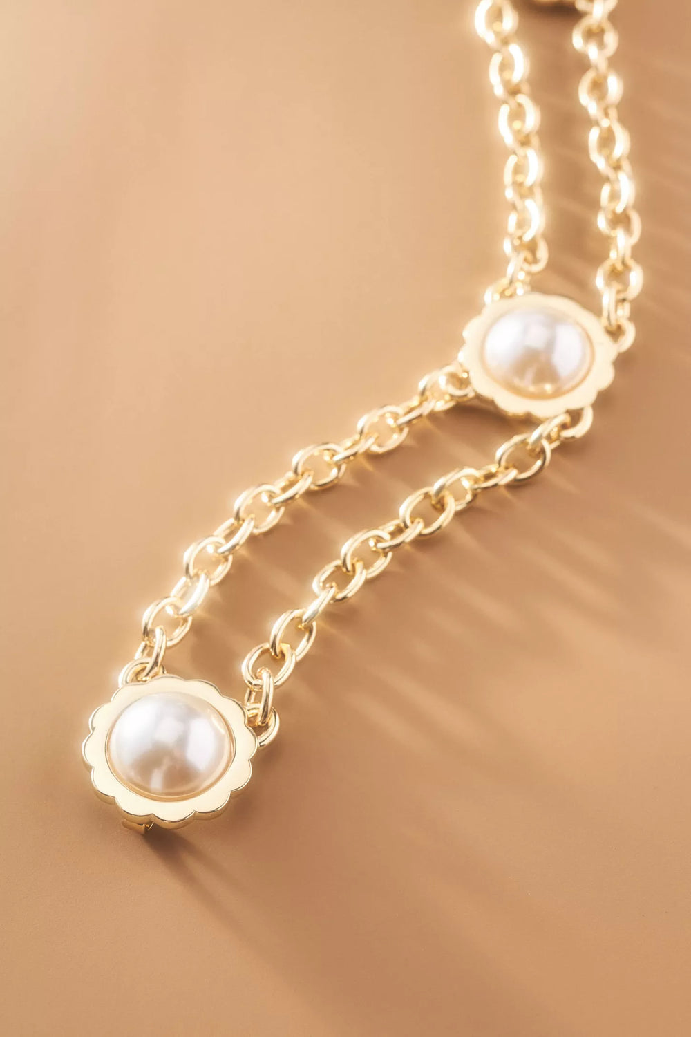 Scalloped Coin Double Chain Belt