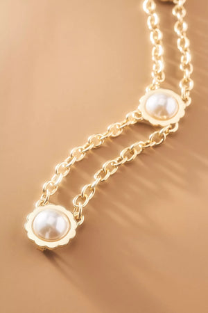 Scalloped Coin Double Chain Belt