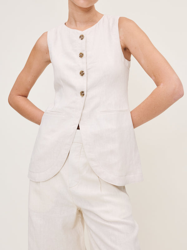 Flax Linen Amelie Top