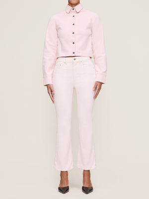 Powder Pink Corduroy Bridget Boot Instasculpt 27" Jeans