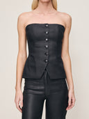 Black Coated Bustier