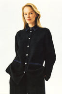 Black Paros Linen Unisex Pajama Shirt
