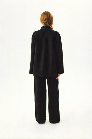 Black Paros Linen Unisex Pajama Pants