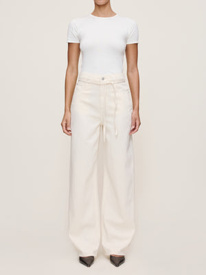 Crema Casie Wide Leg Mid Rise 31" Jeans