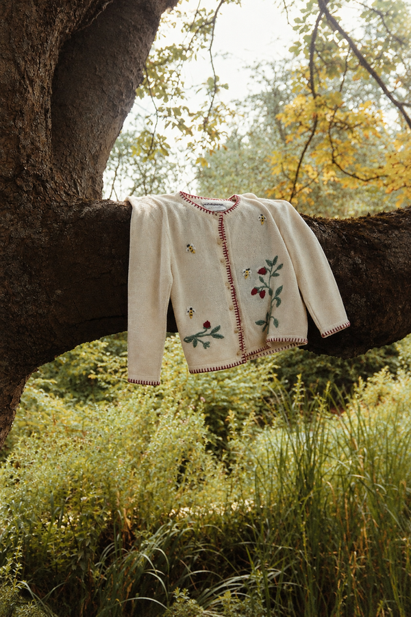 White Tove Cardigan