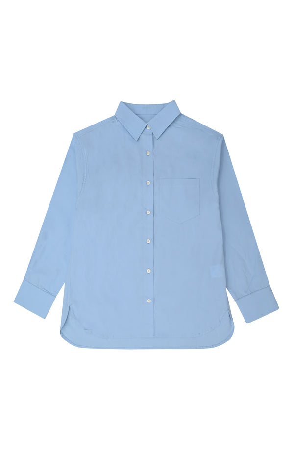 Blue Poplin Faye Shirt