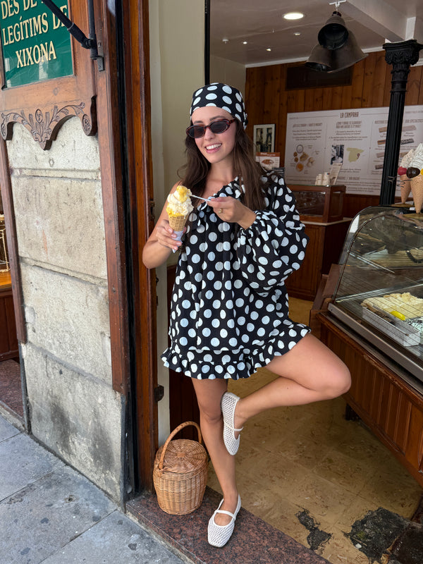 Polka Dot Gaia Soft Viscose Top