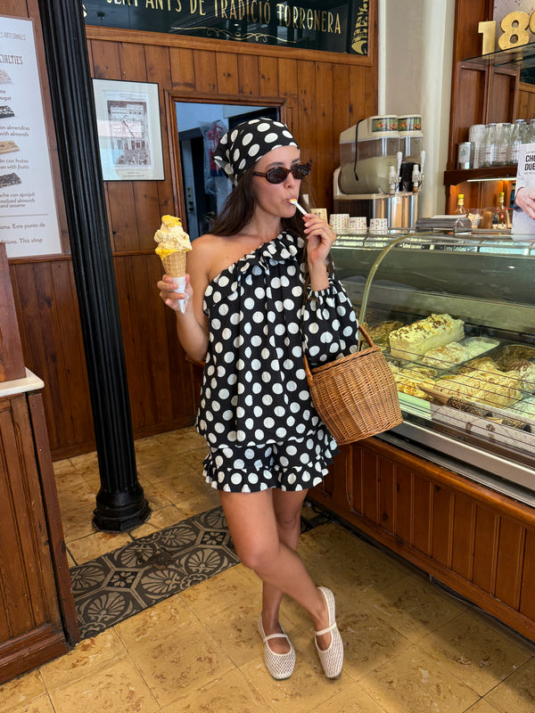 Polka Dot Gaia Soft Viscose Top