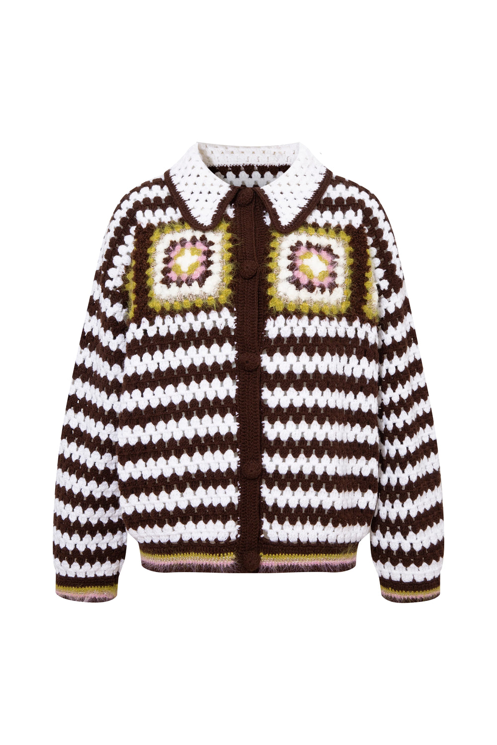 Gina Alpaca Wool Hand Knit Cardigan