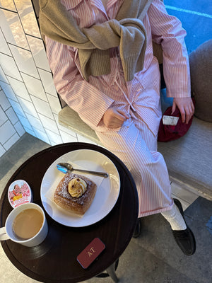 Lyra Cotton-Poplin Pajama Set