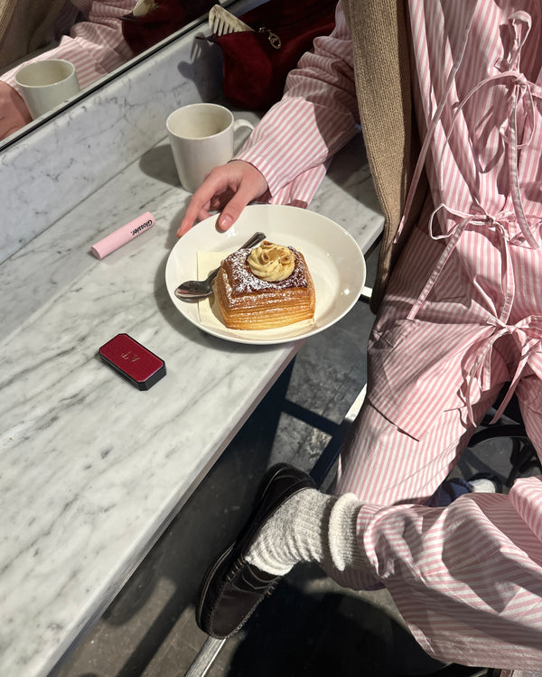 Lyra Cotton-Poplin Pajama Set