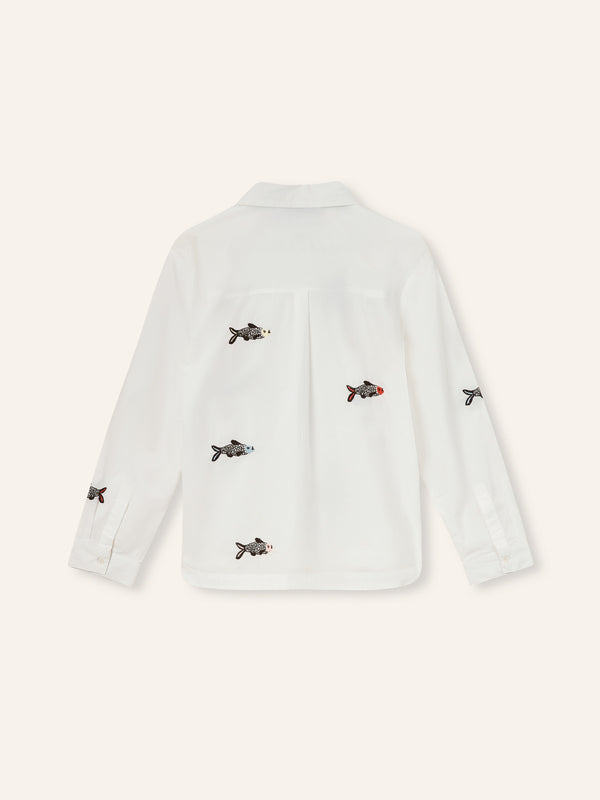 Fish Embroidery Karla Shirt