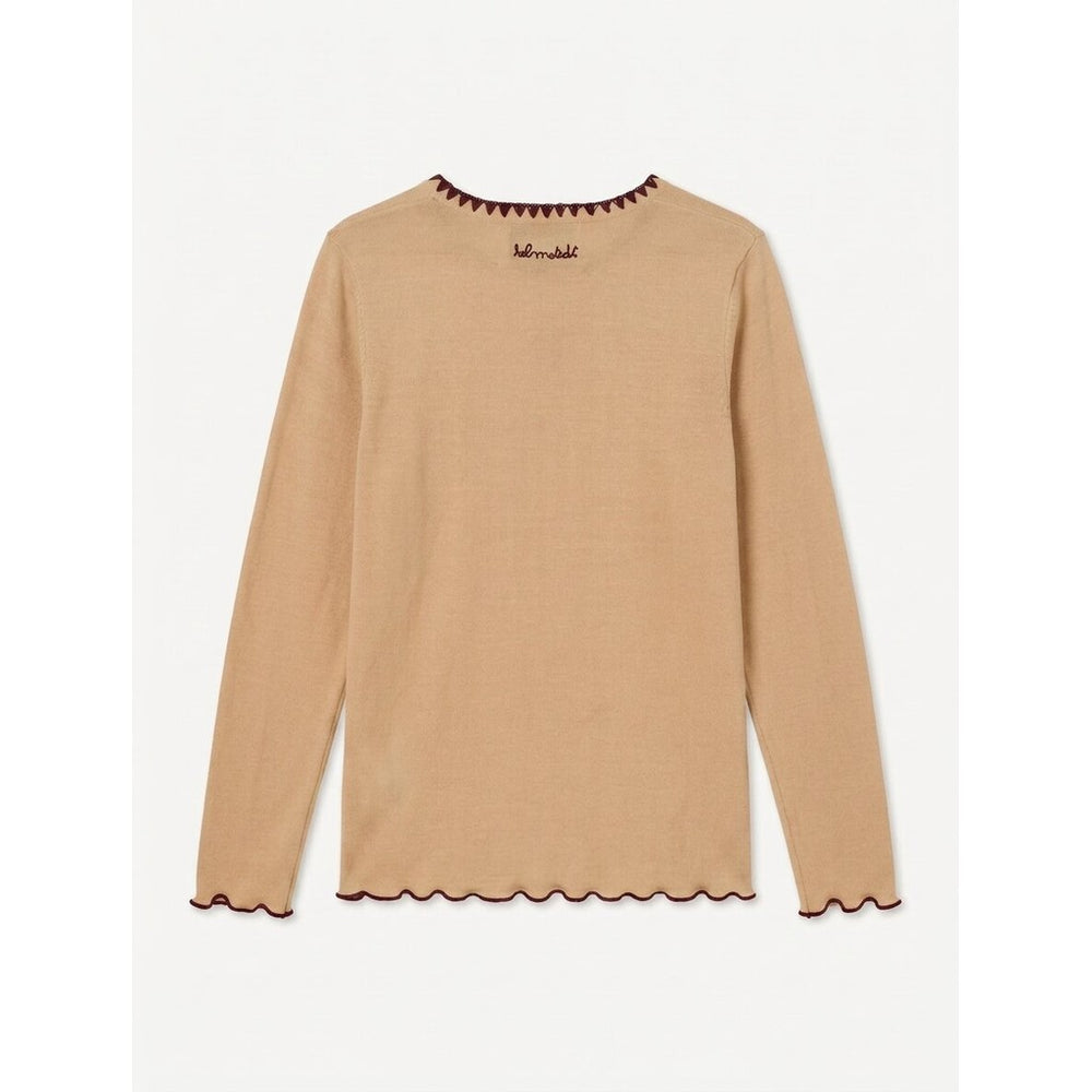 Vanilla Beige Andrea Long Sleeve T-Shirt