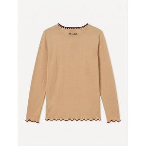 Vanilla Beige Andrea Long Sleeve T-Shirt