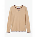 Vanilla Beige Andrea Long Sleeve T-Shirt