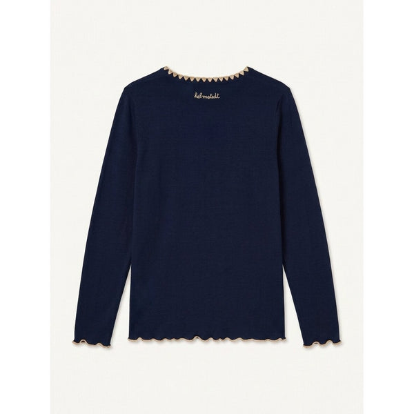 Midnight Blue Andrea Long Sleeve T-Shirt