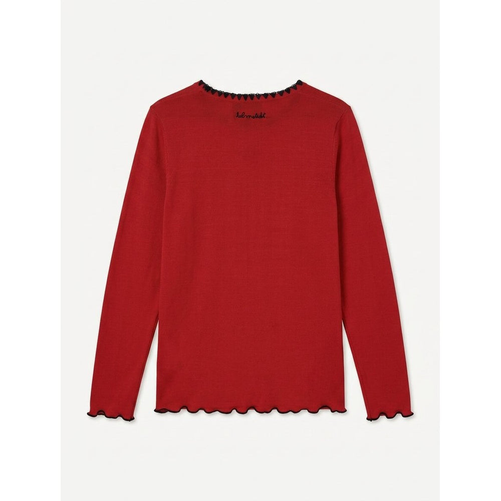 Cranberry Red Andrea Long Sleeve T-Shirt