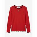 Cranberry Red Andrea Long Sleeve T-Shirt