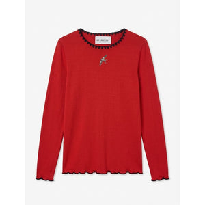 Cranberry Red Andrea Long Sleeve T-Shirt