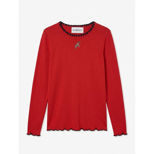 Cranberry Red Andrea Long Sleeve T-Shirt