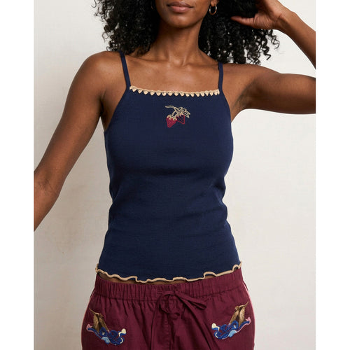 Midnight Blue Andrea Strap Top