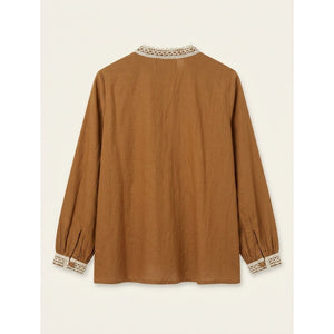 Honey Brown Linea Blouse