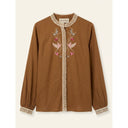 Honey Brown Linea Blouse