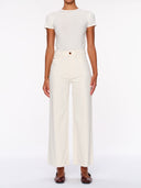 Eggshell Hepburn Ankle Wide Leg 27" Jeans