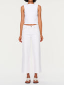 White Hepburn Ankle Wide Leg 27" Jeans