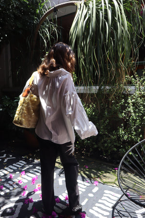 Mystic Appliquéd Cotton Blouse