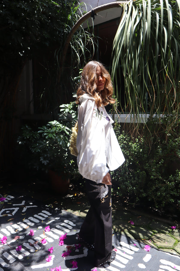 Mystic Appliquéd Cotton Blouse