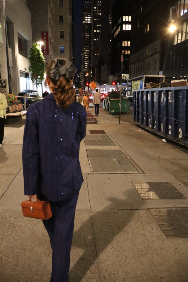 Milky Way Sequined Cotton Pajama Set