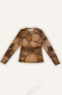 Golden Planets Julia Mesh Blouse