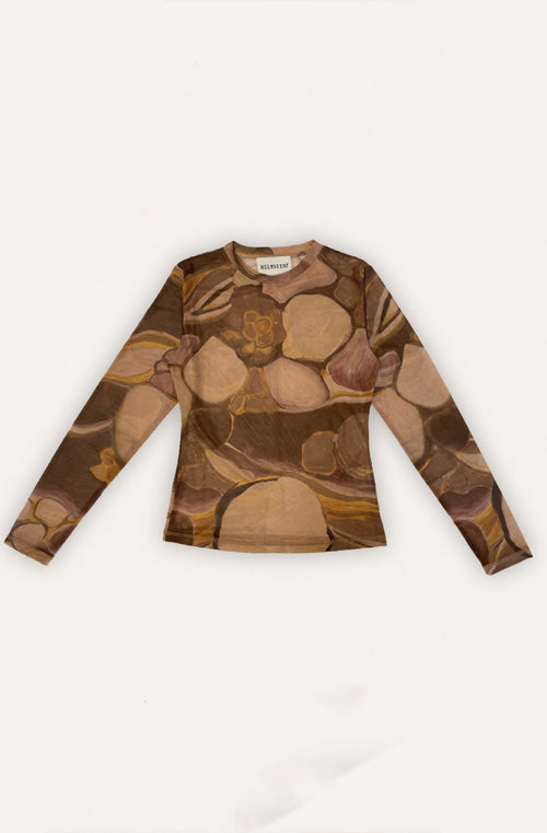 Golden Planets Julia Mesh Blouse