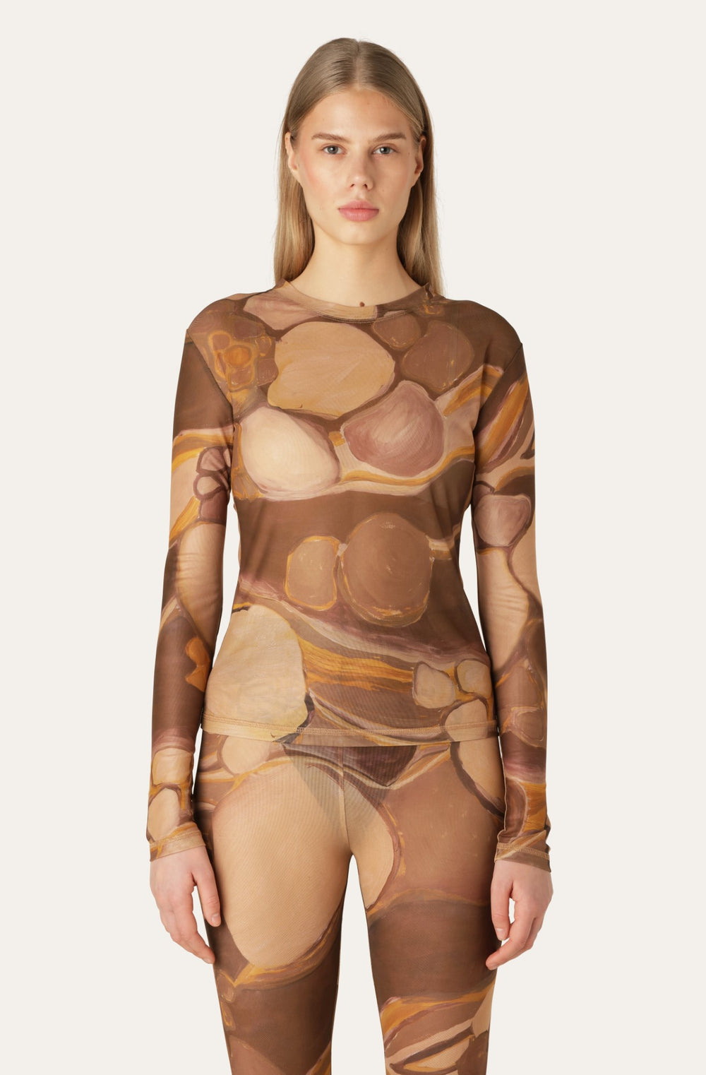 Golden Planets Julia Mesh Blouse